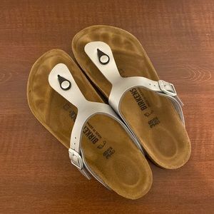 Silver Birkenstocks